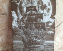 Портрет на дереве - подарок с душой